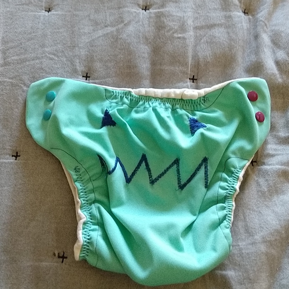 Homade diaper s-M10-20lbs new / used bum genius